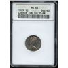Image 1 : ERROR COIN - 1979 One Cent struck on nickel 10c planchet.