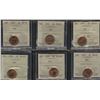 Image 1 : Lot of 14 ICCS & CCCS Graded One Cents