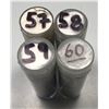 Image 3 : Lot of four BU Five Cents Rolls