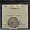 Image 2 : 1858 Twenty Cents