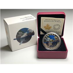 2016 $20 CANADA GEOMETRY IN ART - THE BEAVER FINE SILVER (NO TAX)