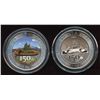 Image 1 : 2017 Canada Canoe Coloured and Regular 150th Years Silver Maple Leaf