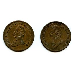 WELLINGTON TOKENS. Lot of 2 tokens.