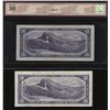 Image 2 : 1954 Bank of Canada $10 Devil's Face - Lot of 2