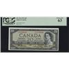 Image 1 : 1954 Bank of Canada $20 Changeover Note