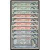 Image 1 : 1954 Bank of Canada Collection of 10 Replacement Notes