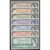 Image 1 : 1954 Bank of Canada $1 - $100 Complete Set