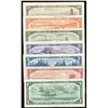 Image 2 : 1954 Bank of Canada $1 - $100 Complete Set