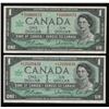 Image 1 : 1967 Bank of Canada $1 Replacement Notes - Lot of 2