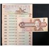 Image 1 : 1986 Bank of Canada $2 - Lot of 18 Consecutive Transitional Prefix's