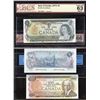 Image 1 : Bank of Canada Uncirculated - Lot of 3 Graded Notes