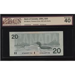 Bank of Canada $20, 1991 - Changeover