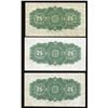 Image 2 : Dominion of Canada Twenty-Five Cents - Lot of 3 Better Condition Notes
