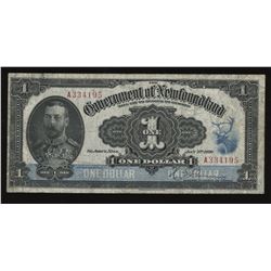 Government of Newfoundland $1, 1920