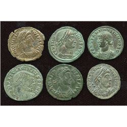 4th Century AE Group. Lot of 6