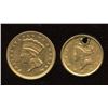 Image 1 : Lot of 2 USA $1 Gold Jewelry Pieces
