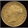 Image 2 : Great Britain Gold Half Sovereign, 1857