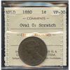 Image 2 : 1880 Newfoundland One Cent