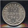 Image 1 : 1943c Newfoundland Ten Cents