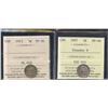 Image 1 : 1897 & 1915 ICCS Graded Five Cents