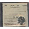 Image 2 : 1949 Ten Cents