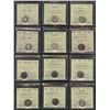 Image 2 : Lot of 20 ICCS Graded Ten Cents