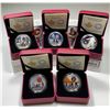 Image 1 : RCM Lot of 5 Fine Silver Hockey Coins