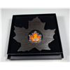 Image 1 : 2016 $20 Canada CANADA'S COLOURFUL MAPLE LEAF SHAPED FINE SILVER (NO TAX)