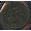 Image 2 : Br. 869, Co. 258.  1824 thistle halfpenny.