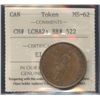 Image 1 : Br. 522. 1837 City Bank Half Penny