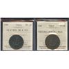 Image 1 : Br. 725, 726.  Pair of Upper Canada tokens.