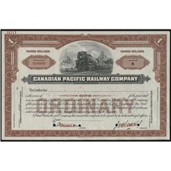 Canadian Pacific Railway Co. Stock Certificate