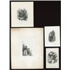 Image 1 : Die Proof Vignettes:  four different sailor vignettes