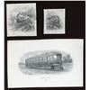 Image 1 : Die Proof Vignettes:  Trains and Streetcar.