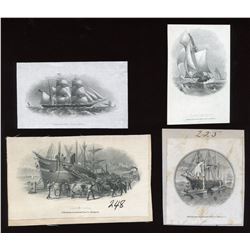 Die Proof Vignettes:  Sailing Ships.