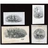 Image 1 : Die Proof Vignettes:  Sailing Ships.