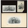 Image 1 : Die Proof Vignettes:  Allegorical Women.