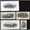 Image 1 : Die Proof Vignettes:  Men and Horses.