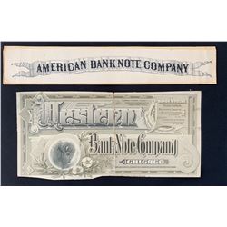 Bank Note Company Advertising.