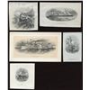 Image 1 : Five Die Proof Vignettes - Transportation.