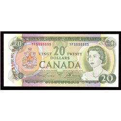 1969 Bank of Canada $20 - Solid Radar