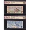 Image 1 : Matching LOW NUMBER SET - Bank of Canada Bird Series 4 note Set.
