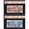 Image 2 : Matching LOW NUMBER SET - Bank of Canada Bird Series 4 note Set.
