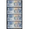Image 3 : 2006 Bank of Canada $5 - Low Serial Numbered Group of 8 Notes