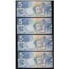 Image 3 : 2006 Bank of Canada $5 - Low Serial Numbered Group of 7 Notes