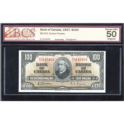 Bank of Canada $100, 1937