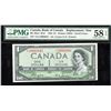 Image 1 : Bank of Canada $1, 1954 - Devil's Face Replacement