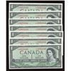 Image 1 : Bank of Canada $1, 1954 - Replacement Lot of 7 Consecutives