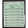Image 2 : Bank of Canada $1, 1954 - Replacement Lot of 7 Consecutives