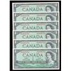 Image 1 : Bank of Canada $1, 1954 *B/M Replacement, 6 Consecutive